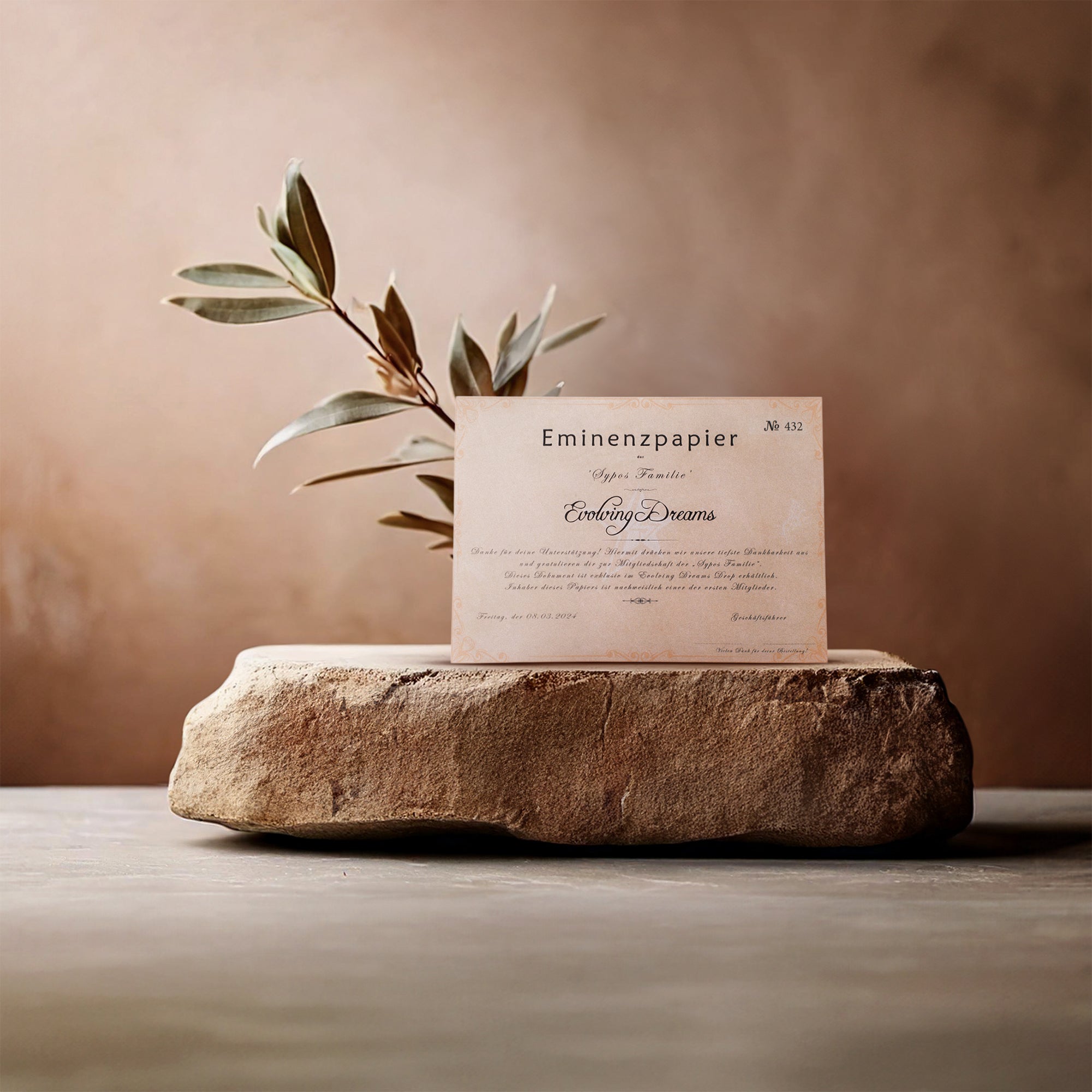 Eminenzpapier ästhetisch Vorderseite