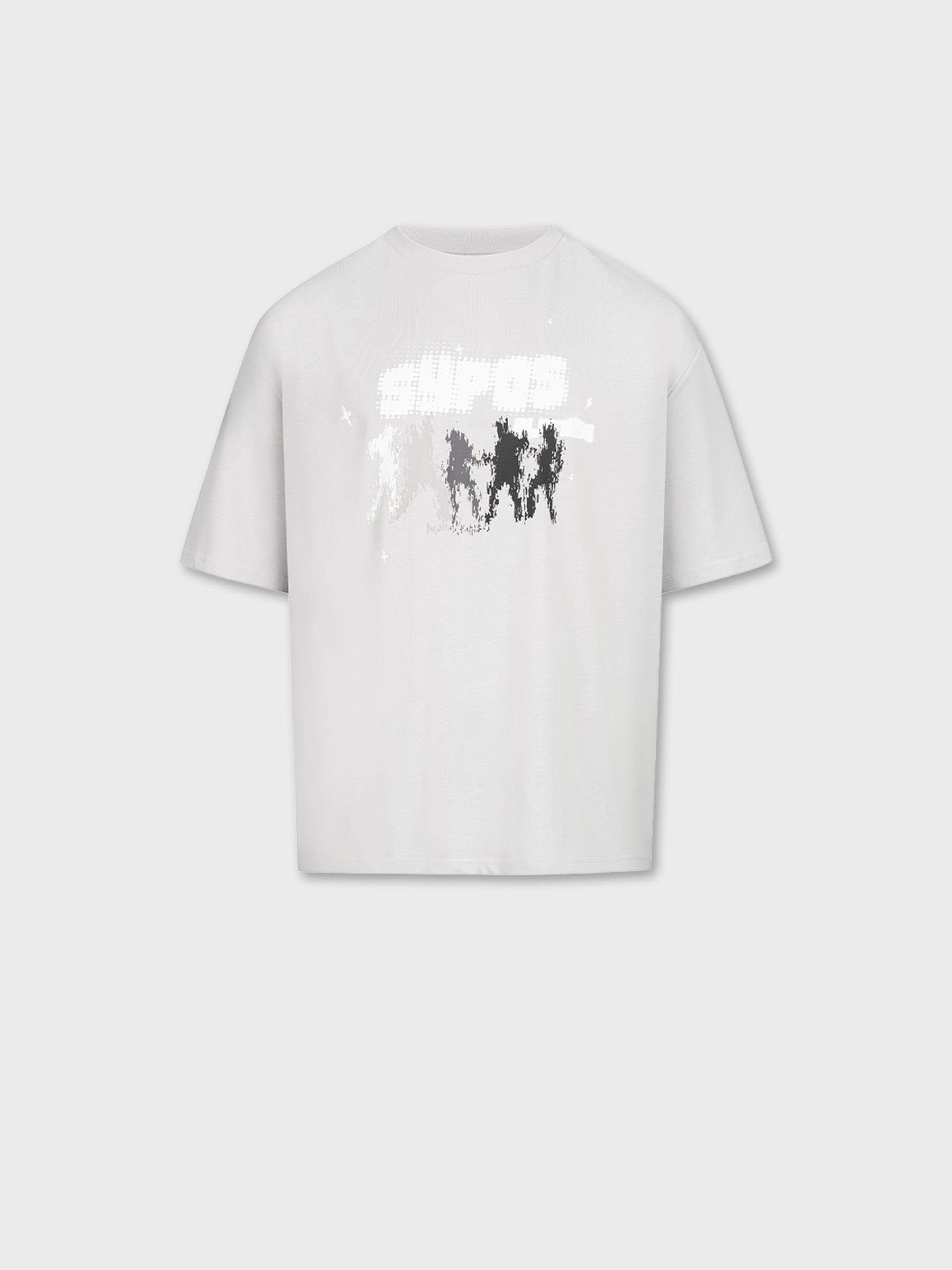 Sypos Nightlife T-Shirt Grau Vorderseite Plain