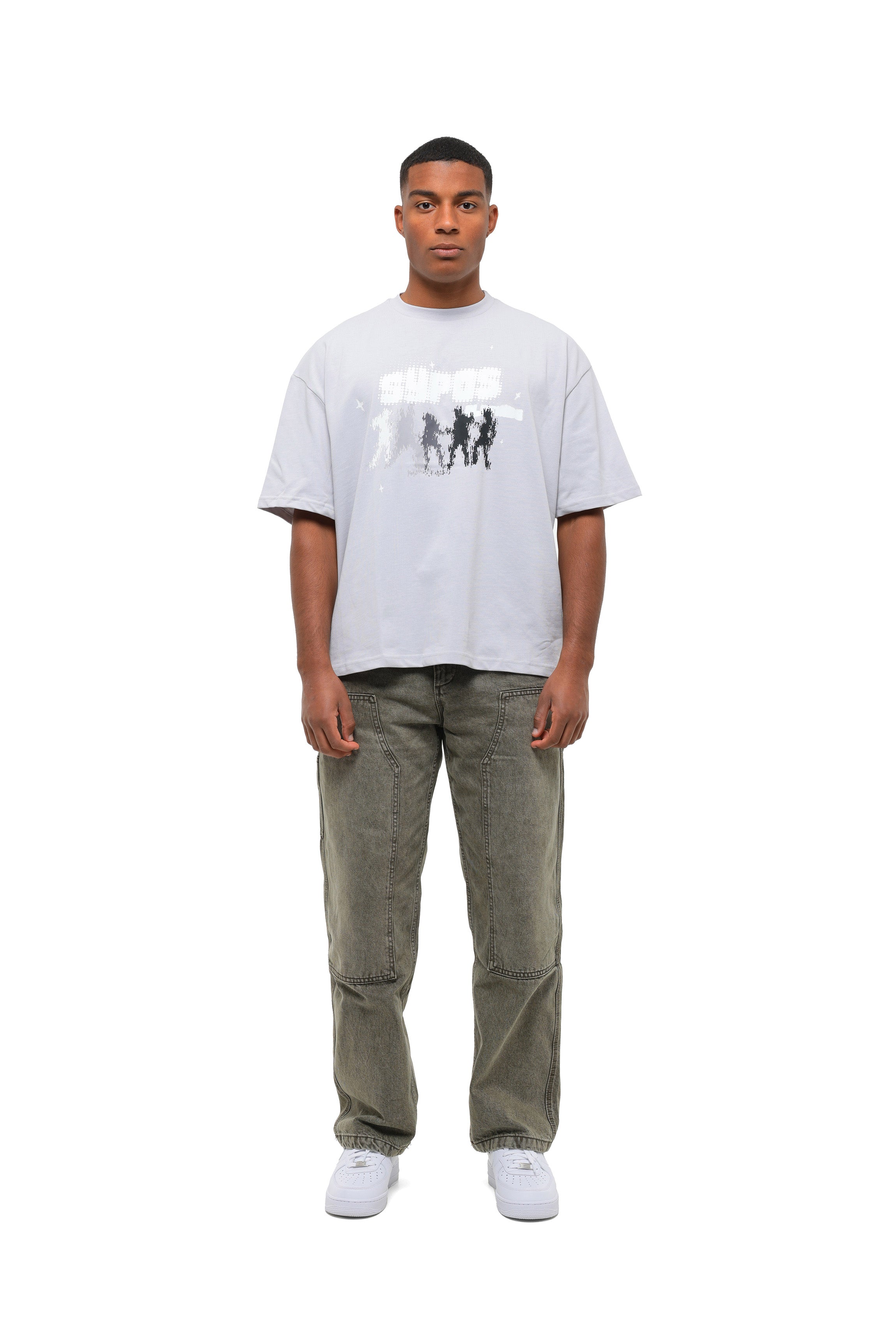 Sypos Nightlife white t-shirt vorn