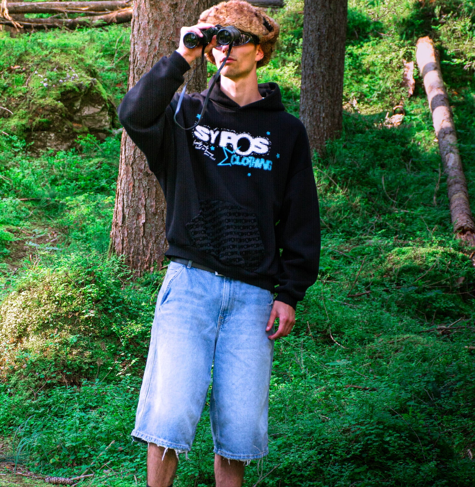 Sypos Rising Stars oversize Hoodie produkt fernglas nah