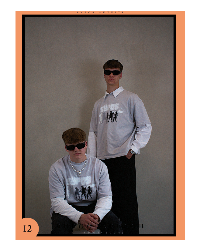 Sypos Community Look graues Nightlife T-Shirt ästhetisch