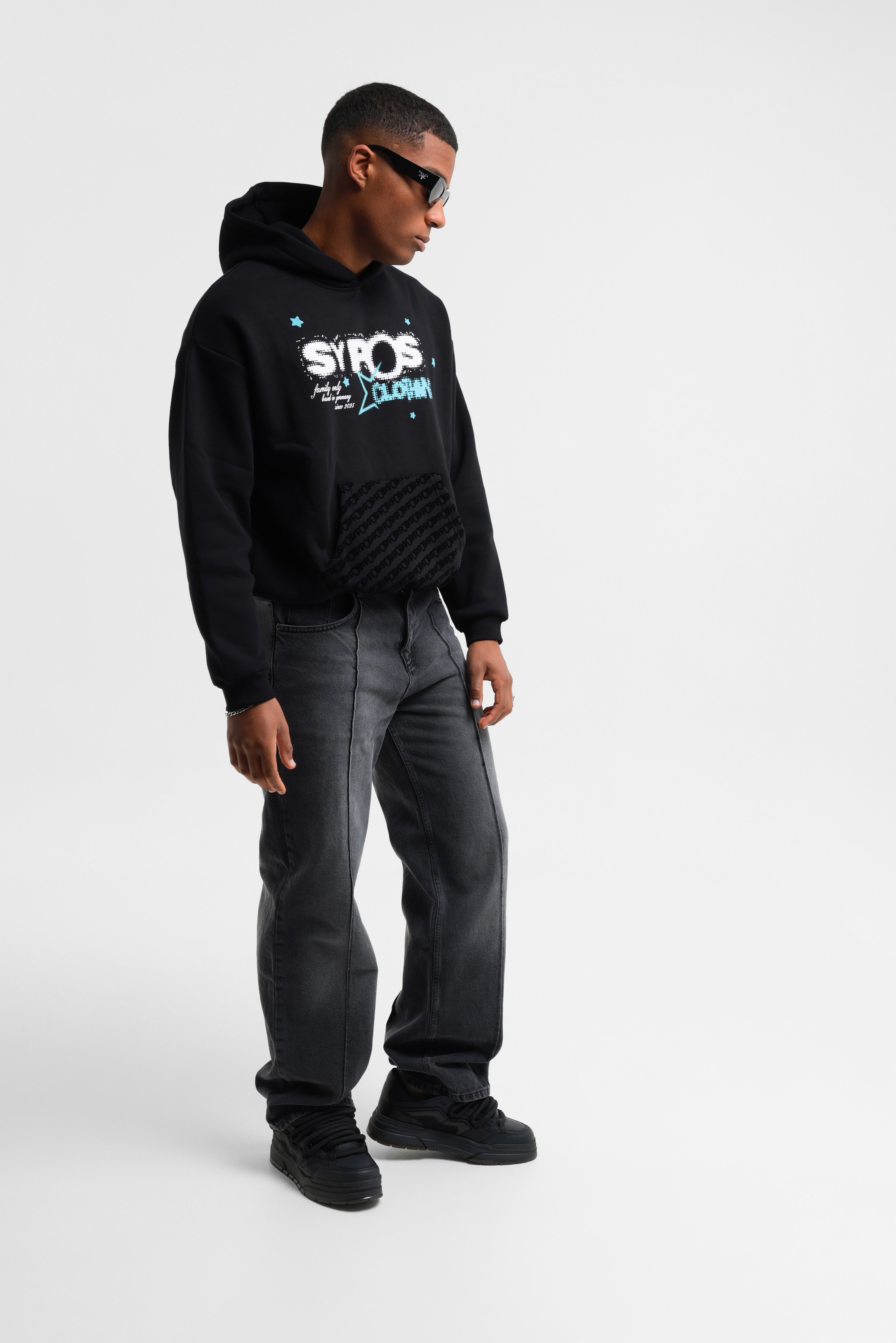 Sypos Rising Stars Hoodie Look 6 black fit cool